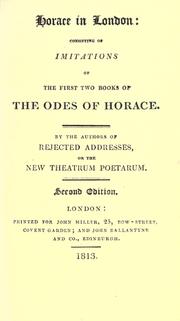 Cover of: Horace in London by James Smith