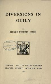 Cover of: Diversions in Sicily