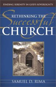 Cover of: Rethinking the Successful Church by Samuel D. Rima