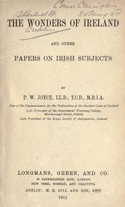 Cover of: The wonders of Ireland: and other papers on Irish subjects