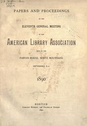 Cover of: Proceedings. by American Library Association, American Library Association