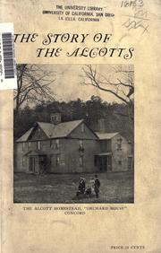 Cover of: The story of the Alcotts. by Ednah Dow Littlehale Cheney