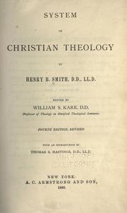 Cover of: System of Christian theology