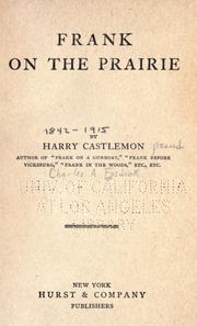 Frank on the prairie by Harry Castlemon