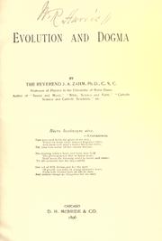 Cover of: Evolution and dogma