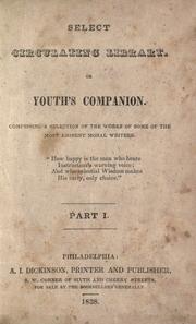 Cover of: Select circulating library, or Youth's Companion ... Part I.