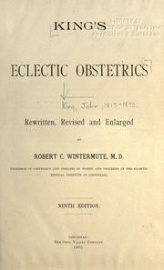 Cover of: King's Eclectic obstetrics.