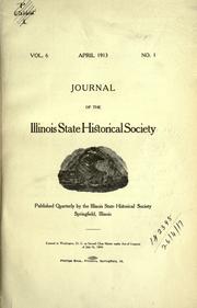 Cover of: Journal. by Illinois State Historical Society.