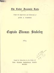 Cover of: Captain Thomas Stukeley.  1605. by Captain Thomas Stukeley