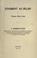 Cover of: Judgment as belief.