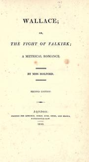 Cover of: Wallace by Holford Miss
