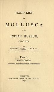 Cover of: Hand list of Mollusca in the Indian Museum, Calcutta by Indian Museum.