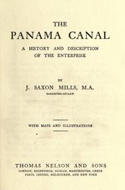 Cover of: The Panama canal by J. Saxon Mills