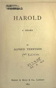Cover of: Harold by Alfred Lord Tennyson