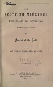 Cover of: The Scottish minstrel by Charles Rogers