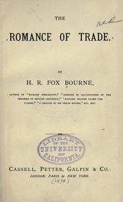 Cover of: The romance of trade. by Henry Richard Fox Bourne