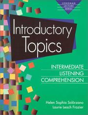 Cover of: Introductory topics--intermediate listening comprehension