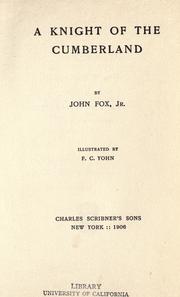 Cover of: A knight of the Cumberland by Fox, John