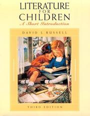 Cover of: Literature for Children: A Short Introduction