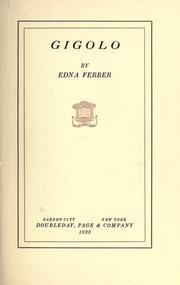 Cover of: Gigolo. by Edna Ferber