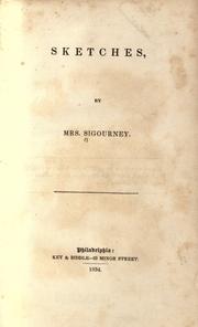 Cover of: Sketches by Lydia H. Sigourney