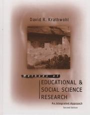 Cover of: Methods of educational and social science research: an integrated approach