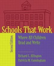 Schools that work by Richard L. Allington, Patricia Marr Cunningham