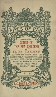 Cover of: Songs of the sea children