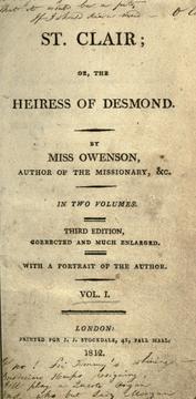 Cover of: St. Clair; or, The heiress of Desmond.