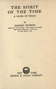 Cover of: The spirit of the time by Robert Smythe Hichens