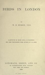 Cover of: Birds in London by W. H. Hudson