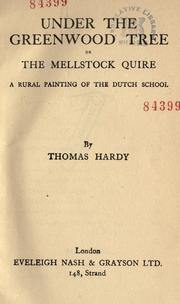Cover of: Under the greenwood tree by Thomas Hardy