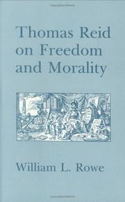 Cover of: Thomas Reid on freedom and morality by William L. Rowe