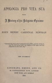 Cover of: Apologia pro vita sua by John Henry Newman