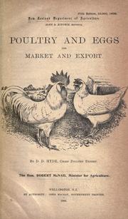 Poultry and eggs for market and export by New Zealand. Dept. of Agriculture.