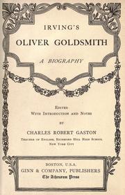 Cover of: Irving's Oliver Goldsmith by Washington Irving