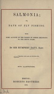 Cover of: Salmonia by Sir Humphry Davy