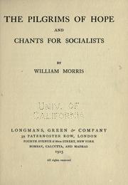 Cover of: pilgrims of hope and Chants for socialists