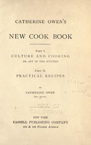 Cover of: Catherine Owen's new cook book ... by Owen, Catherine, Owen, Catherine