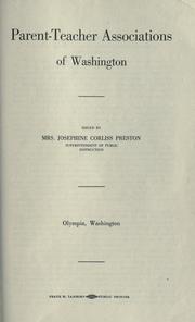 Cover of: Parent-teacher associations of Washington
