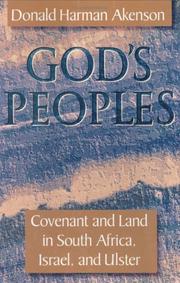 Cover of: God's peoples: covenant and land in South Africa, Israel, and Ulster