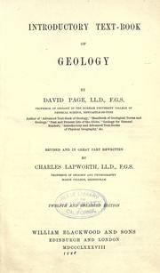 Cover of: Introductory text-book of geology. by Page, David