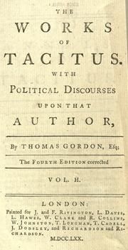 Cover of: The Works of Tacitus. by P. Cornelius Tacitus