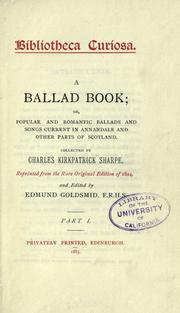 A ballad book by Charles Kirkpatrick Sharpe