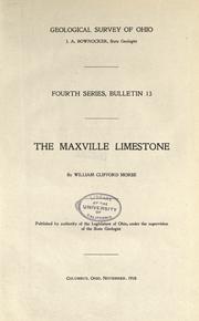 Cover of: The Maxville limestone