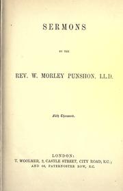 Cover of: Sermons by William Morley Punshon