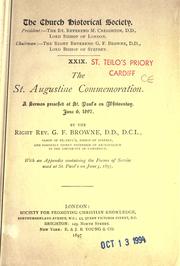 Cover of: The St. Augustine commemoration: a sermon