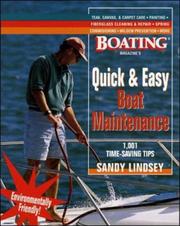 Cover of: Boating magazine's quick & easy boat maintenance by Sandy Lindsey