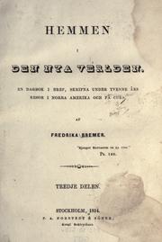 Cover of: Hemmen i den Nya verlden. by Fredrika Bremer