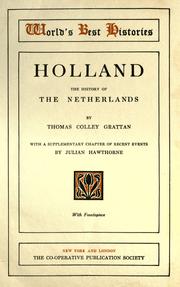 Cover of: Holland: the history of the netherlands
